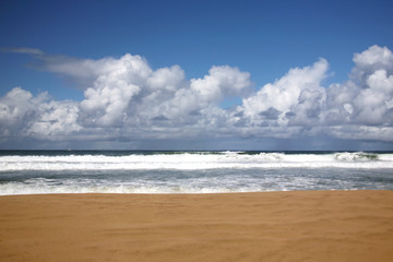 Nobody on the Beach in Kauai Hawaii