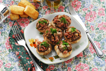 Champignon brasati - Contorno Ricette della Lombardia