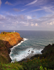 Beautiful Classic lighthouse Image On Kauai Island