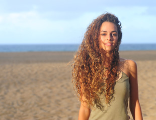 Beautiful Image of a Teen Model On the beach