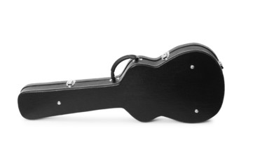 Guitar case isolated on the white background