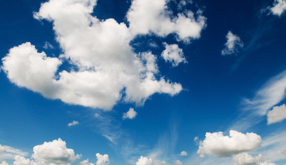 Obraz na płótnie Canvas Blue Sky and Clouds.