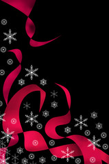 Abstract seasonal and holiday background with snowflakes