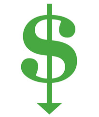 Obraz premium A conceptual illustration of weakening dollar value