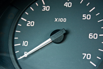 car dashboard turn speed meter indicator
