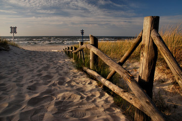 Baltic beach before touristic season