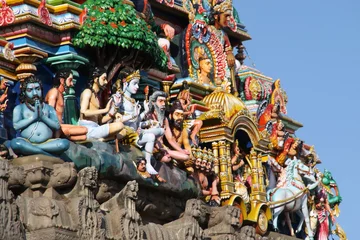 Cercles muraux Temple Tempel in Indien