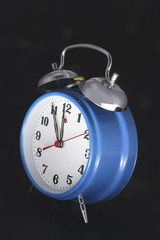 Alarm Clock on Black Background