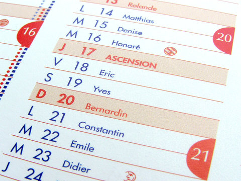 1591 - Détail de calendrier