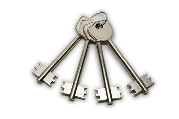 The keys - isolaed on white