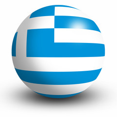Greece flag orb Button Icon