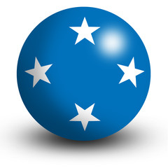 micronesia flag orb Button Icon