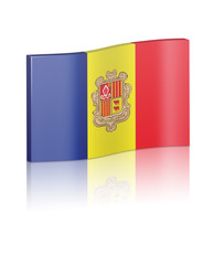 3D Andorra Flag