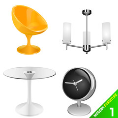 modern furniture 1 vector