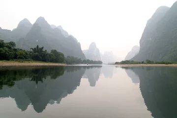 Selbstklebende Fototapete Guilin Guilin Zucker Berge