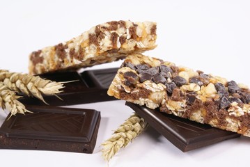 barres au chocolat et aux céréales