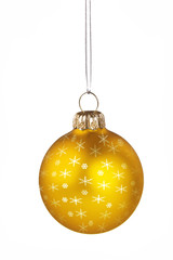 Christmas golden ball