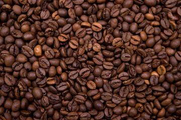 background made with coffee beans