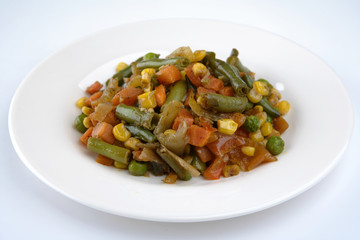 Fried vegetables.