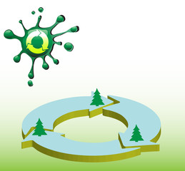 Fototapeta premium Recycling concept