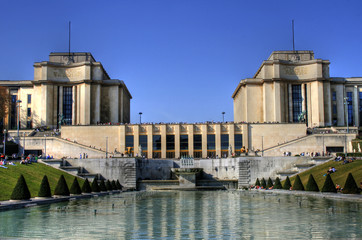 Palais de Chaillot / Trocadéro - Paris - obrazy, fototapety, plakaty