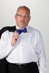 Businessman Holding Jacket