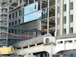 Chantier de construction de la région parisienne, France.