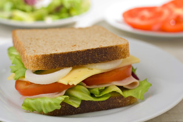 A delicious and healthy sandwich