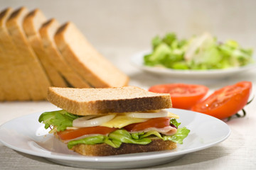 A delicious and healthy sandwich