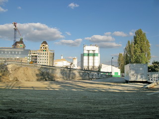 Obraz premium Grand chantier en construction. Banlieue de paris. France.