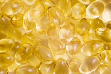 Fish oil Omega-3 close-up