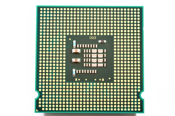 CPU isolated on white background