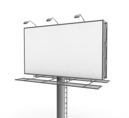 Obraz premium Blank billboard. 3D generated image.