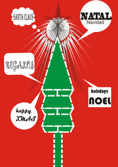 NAVIDAD FELICITACION. CHRISTMAS CARD