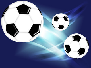 flying soccer football background design