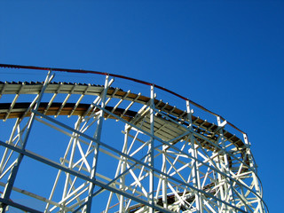 Old Wooden Roller Coaster