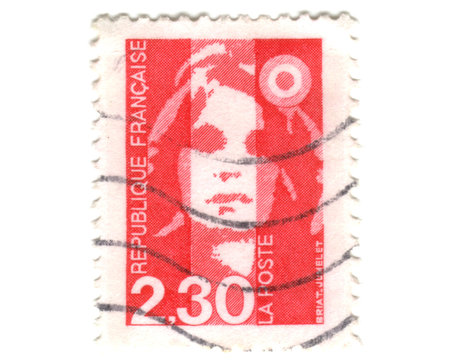 french stamp France 2.30 F Franc Marianne postes timbres p…