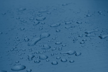 water drops on heavy metal surface texture