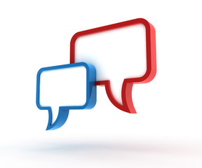 Naklejka premium 3D speech bubbles