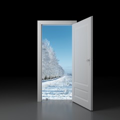 Symbolises a door during a new season, world, opportunity etc