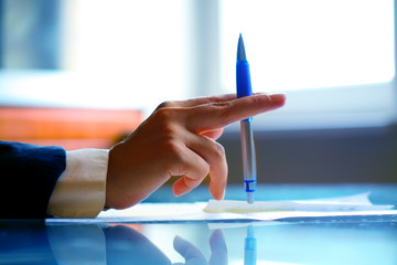 pen work hand work background