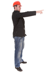 architect isolated on white background