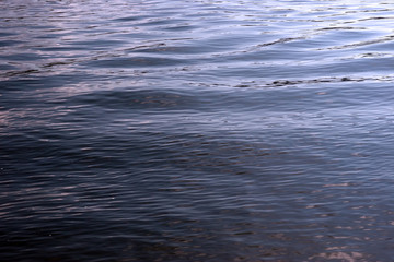 the ripples and wave patterns in the water