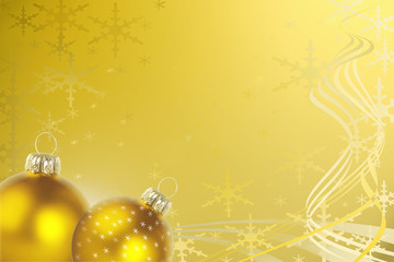 Decorative gold Christmas background