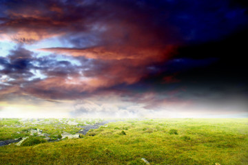 Cloudy landscape