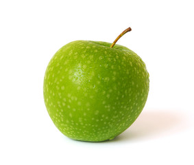 Green apple isolated on a white background