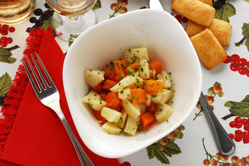 Insalata di patate e carote - Contorni della Lombardia