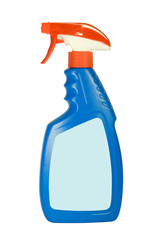 Cleaning spray pack isolated on white background..