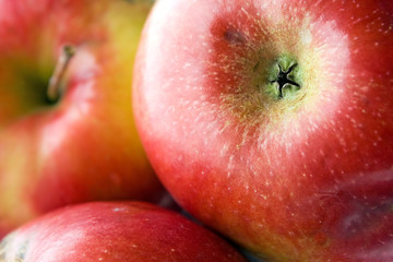 Macro shoot of fresh apples
