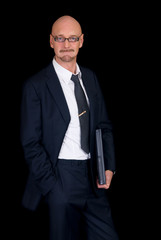 Handsome successful middle aged businessman